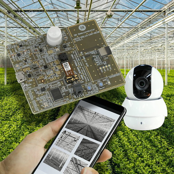 La caméra RSL10 Smart Shot d'ON Semiconductor combine des capteur environmentaux , de l’image et de l’ IA dans le Nuage pour surveiller une situation